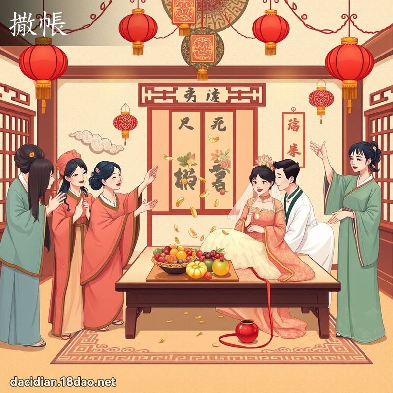 撒帳 - 國語大辭典配圖