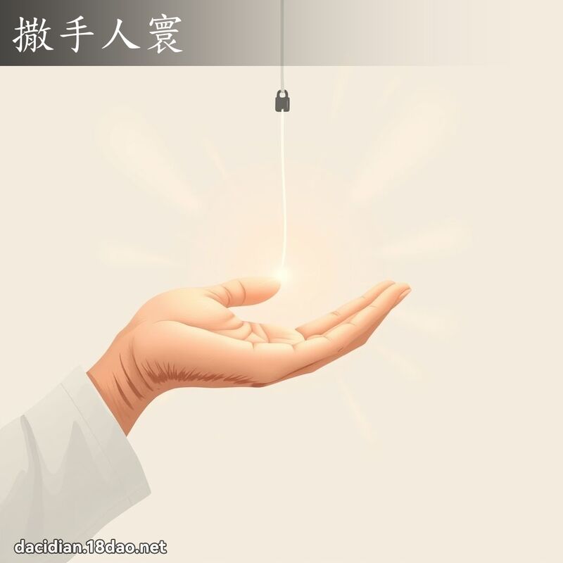 撒手人寰 - 國語大辭典配圖