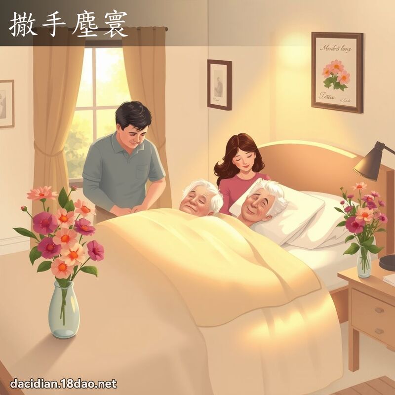 撒手塵寰 - 國語大辭典配圖