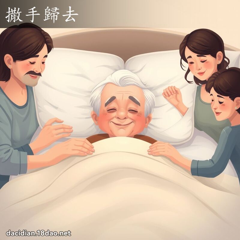 撒手归去 - 国语大辞典配图