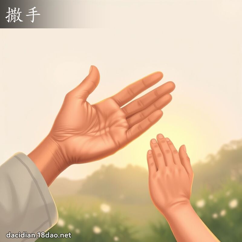 撒手 - 国语大辞典配图