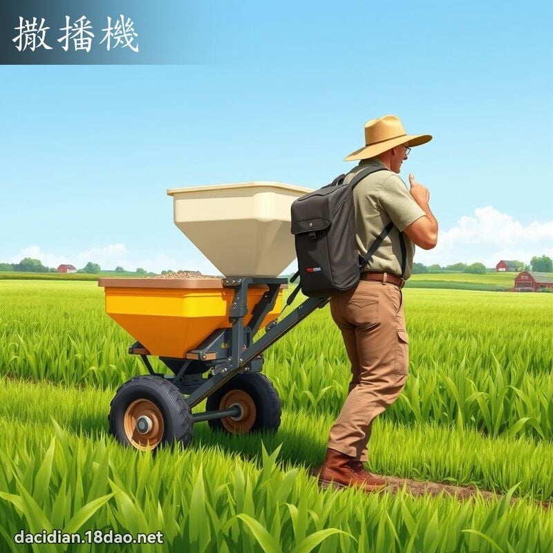 撒播机 - 国语大辞典配图