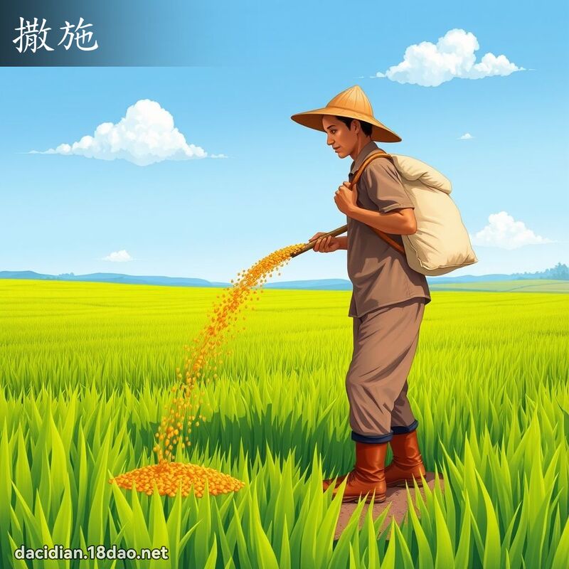 撒施 - 国语大辞典配图