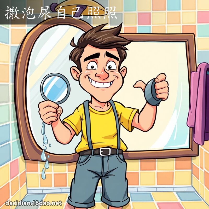 撒泡尿自己照照 - 国语大辞典配图