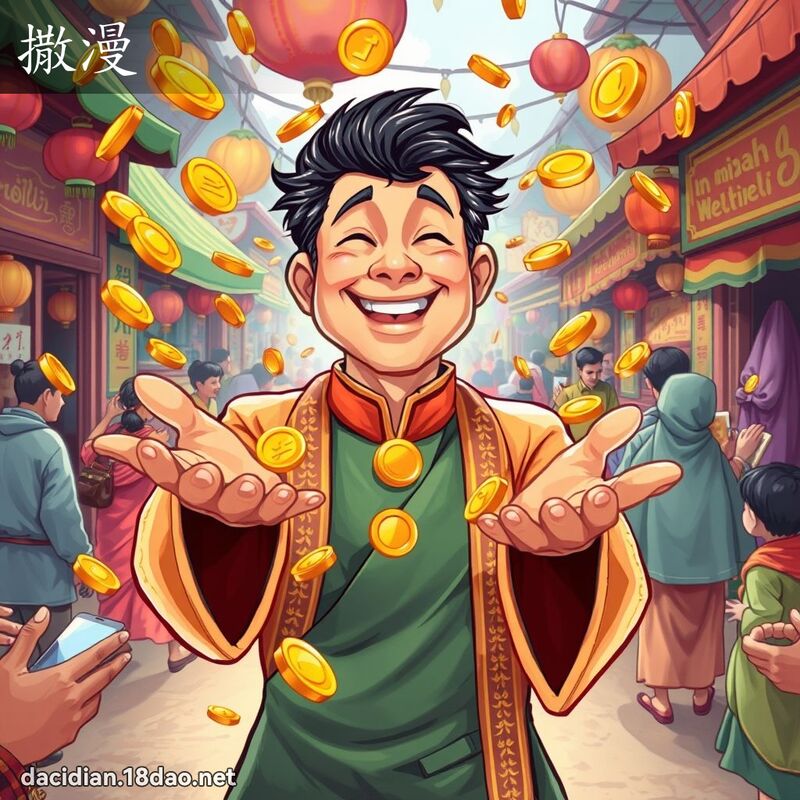 撒漫 - 國語大辭典配圖