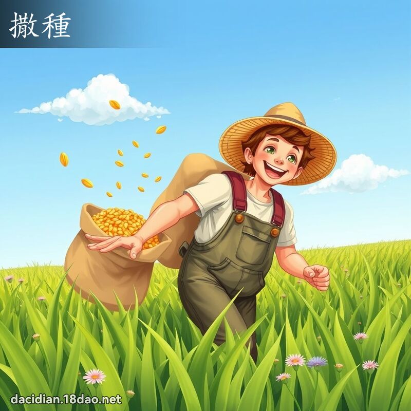 撒种 - 国语大辞典配图