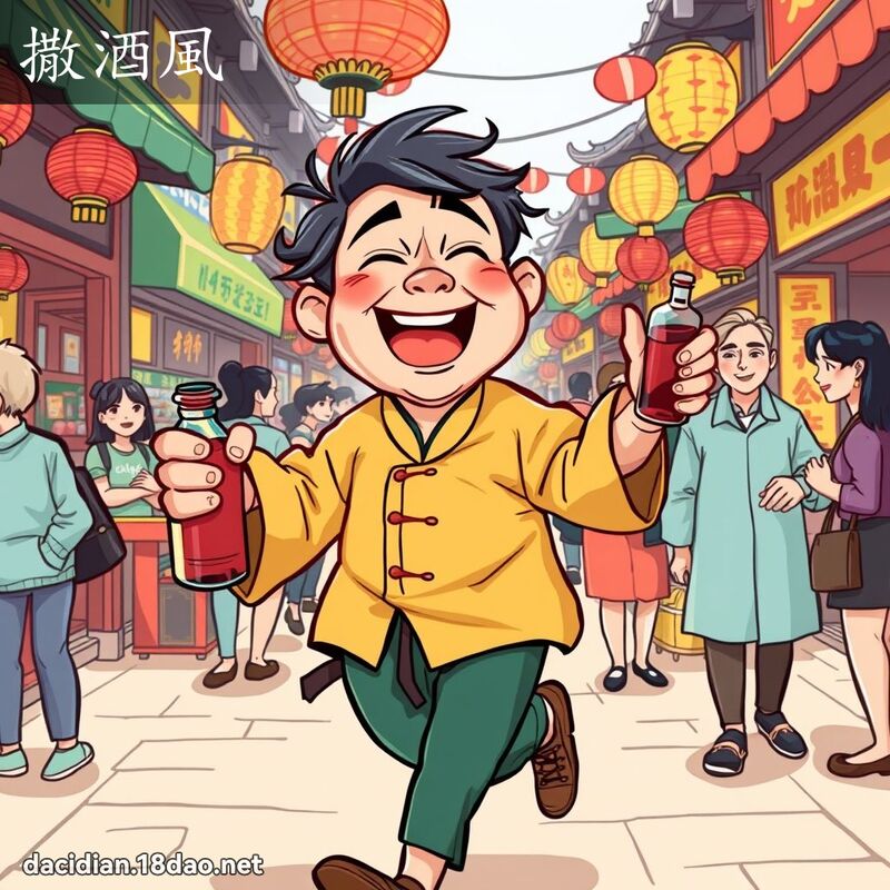撒酒风 - 国语大辞典配图
