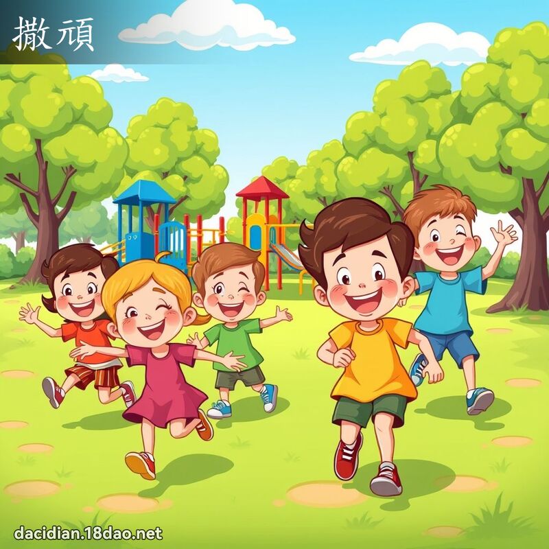 撒顽 - 国语大辞典配图