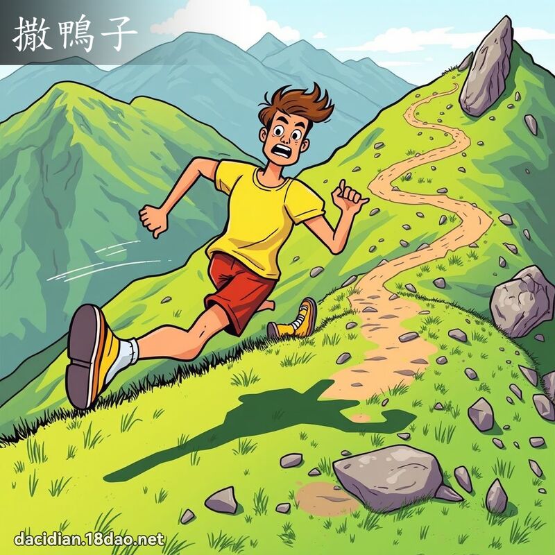 撒鸭子 - 国语大辞典配图