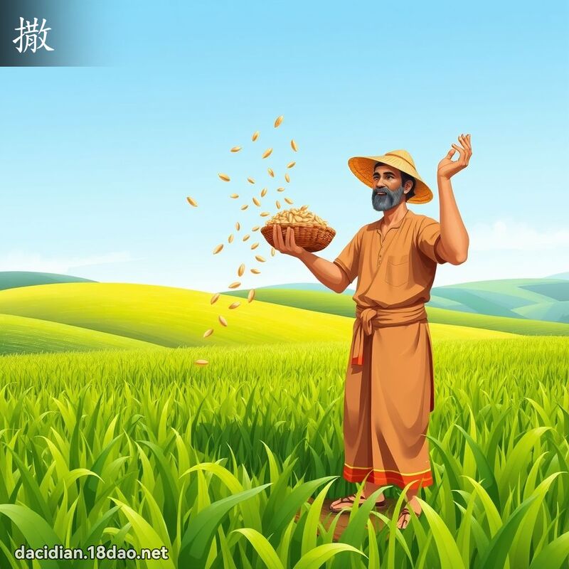 漢字: 撒 (多音字)