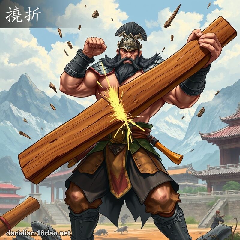 挠折 - 国语大辞典配图