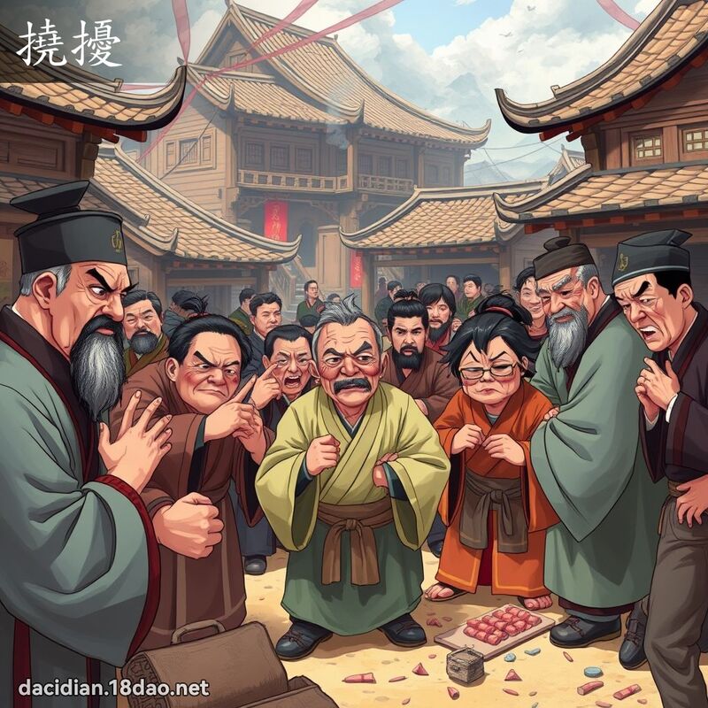 撓擾 - 國語大辭典配圖