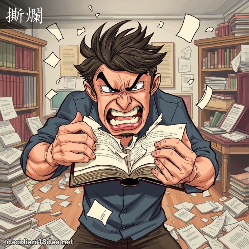 撕烂 - 国语大辞典配图