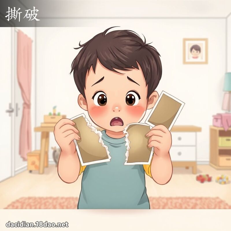 撕破 - 国语大辞典配图