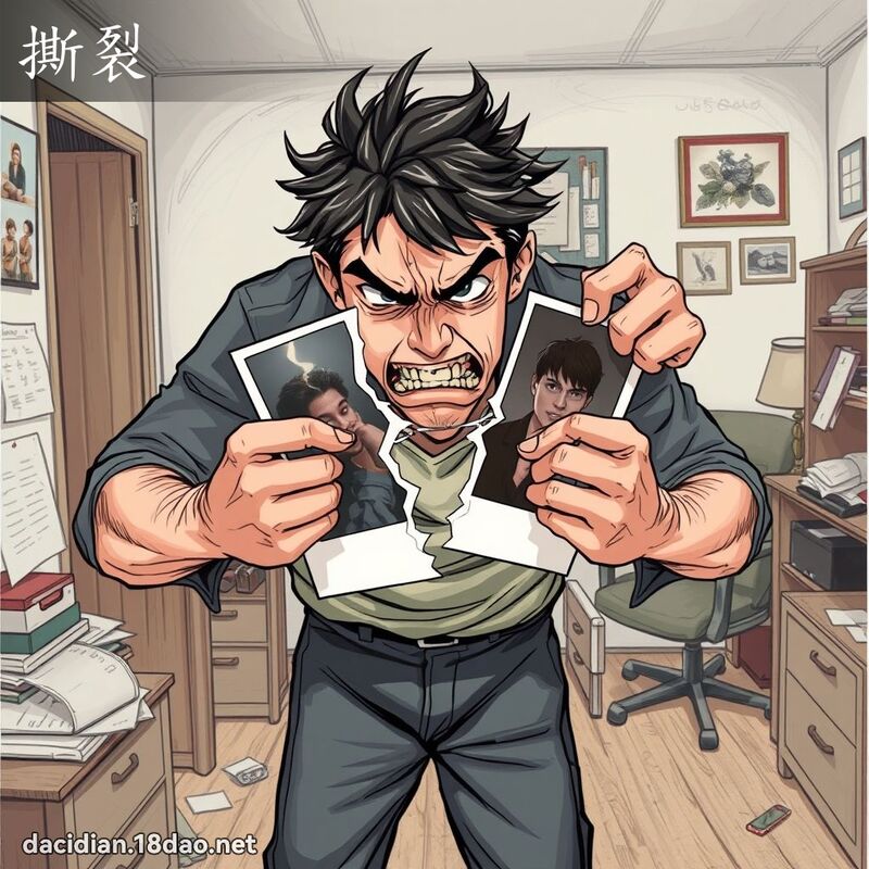 撕裂 - 国语大辞典配图