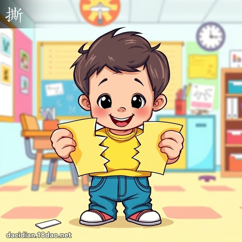 漢字: 撕 (多音字)