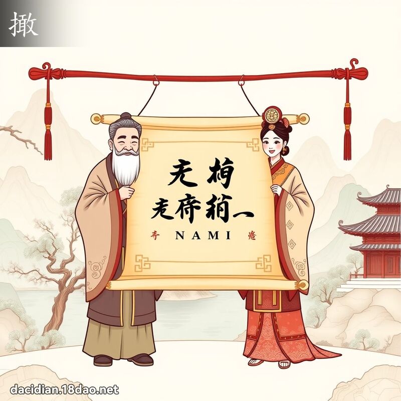 撖 - 国语大辞典配图
