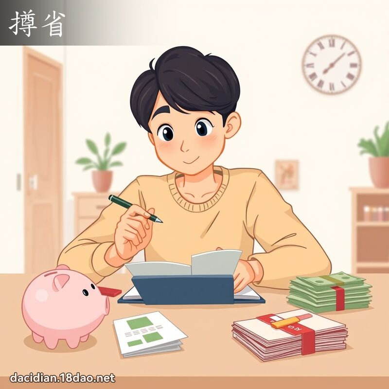 撙省 - 國語大辭典配圖