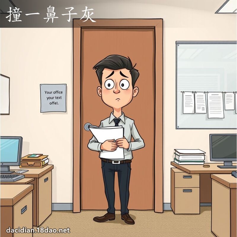 撞一鼻子灰 - 國語大辭典配圖