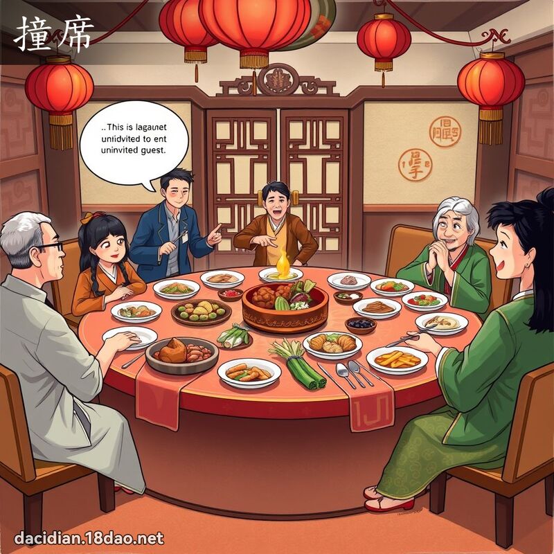 撞席 - 国语大辞典配图