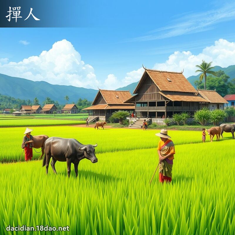 掸人 - 国语大辞典配图