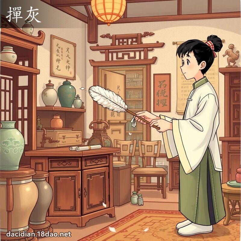 撣灰 - 國語大辭典配圖