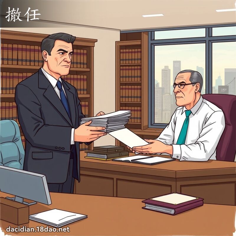 撤任 - 国语大辞典配图