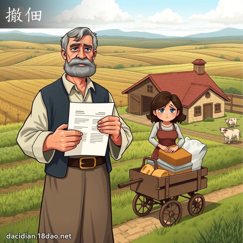 撤佃 - 国语大辞典配图