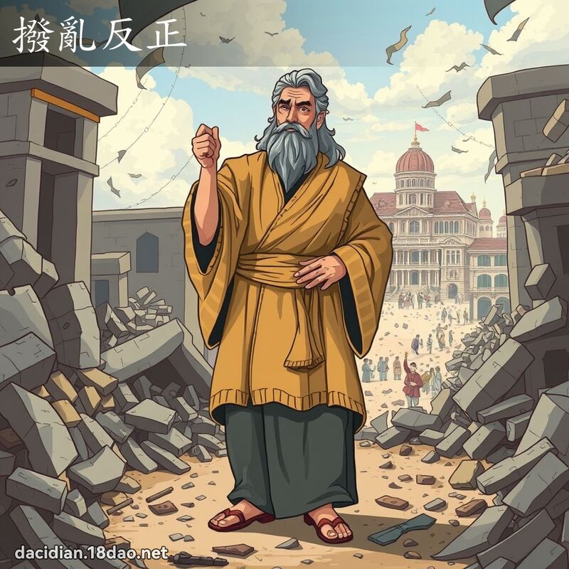 拨乱反正 - 国语大辞典配图