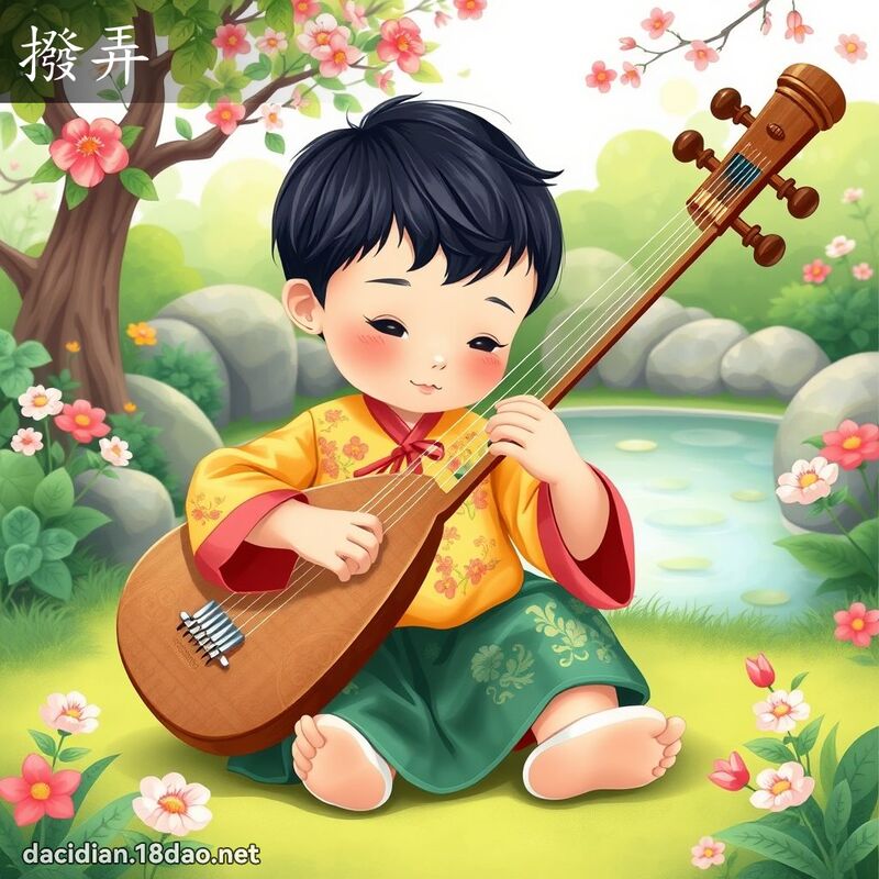 拨弄 - 国语大辞典配图
