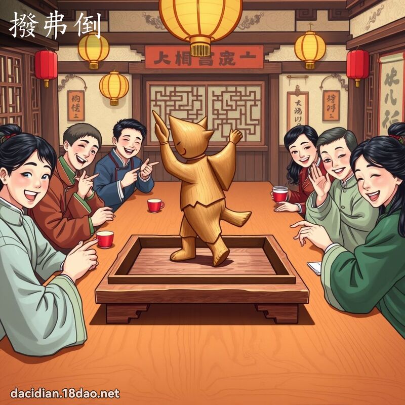 拨弗倒 - 国语大辞典配图