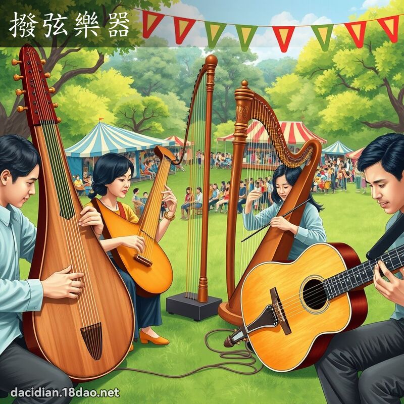 撥弦樂器 - 國語大辭典配圖