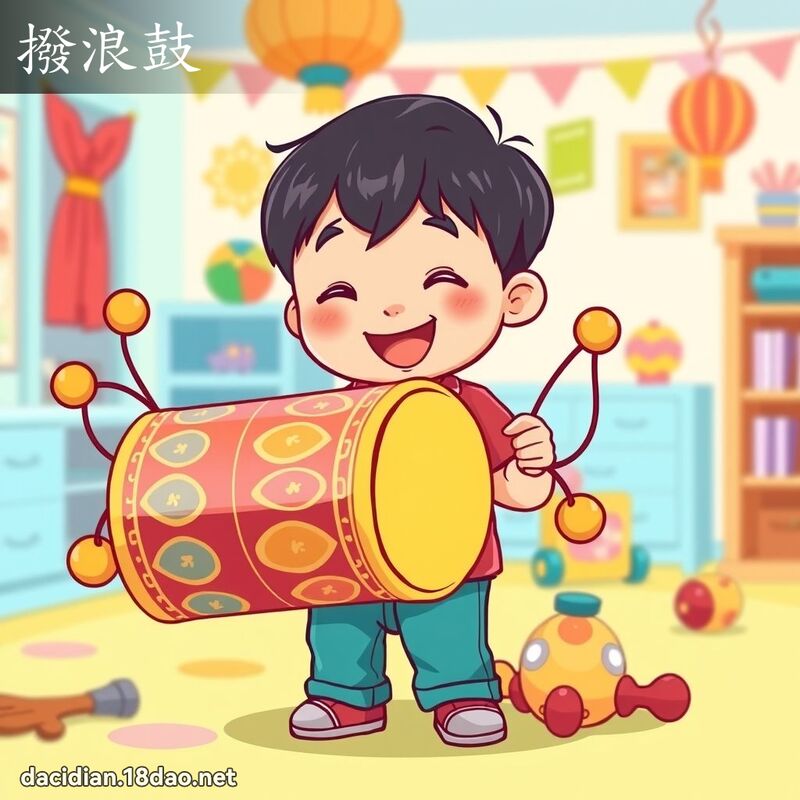 撥浪鼓 - 國語大辭典配圖
