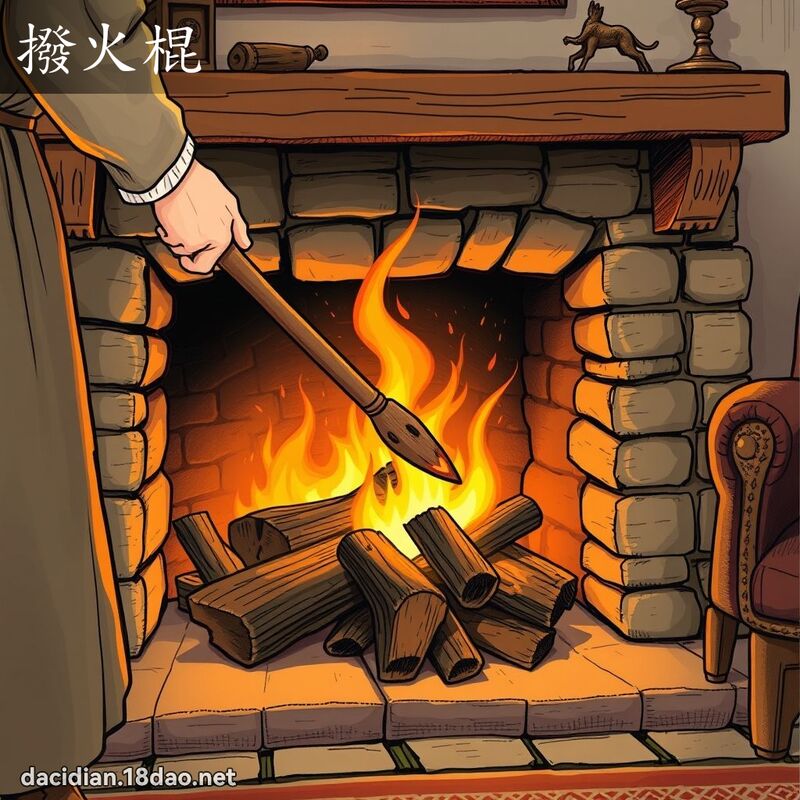 撥火棍 - 國語大辭典配圖