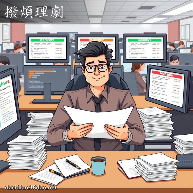 拨烦理剧 - 国语大辞典配图