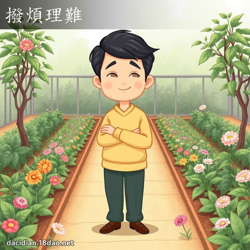 撥煩理難 - 國語大辭典配圖