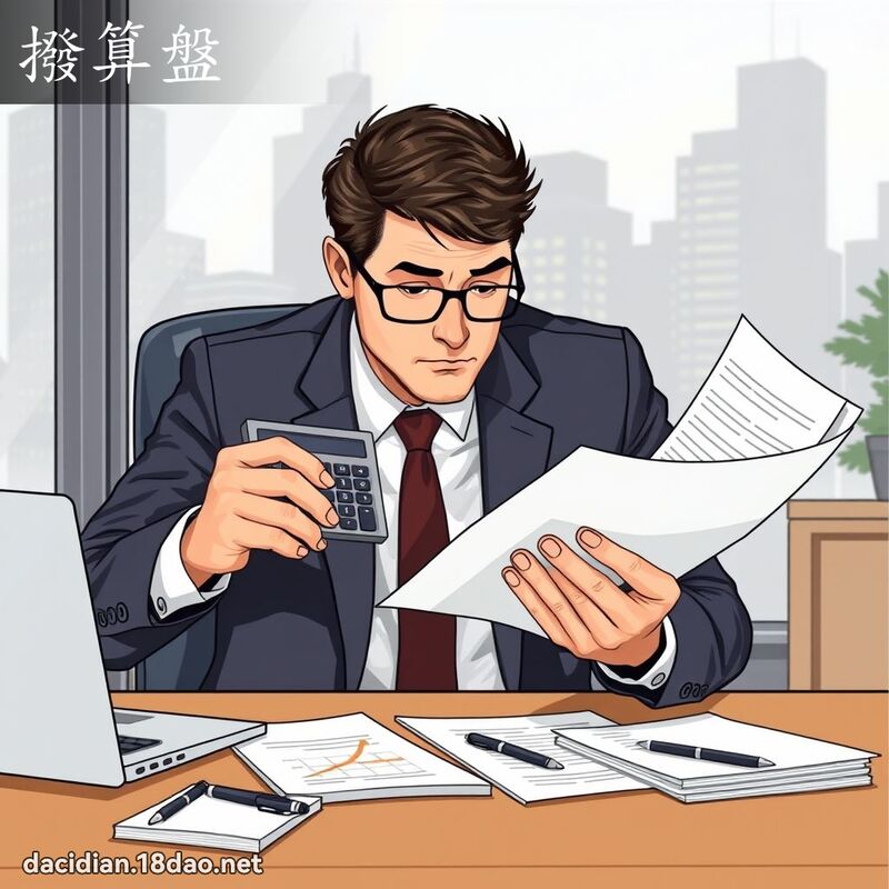 撥算盤 - 國語大辭典配圖