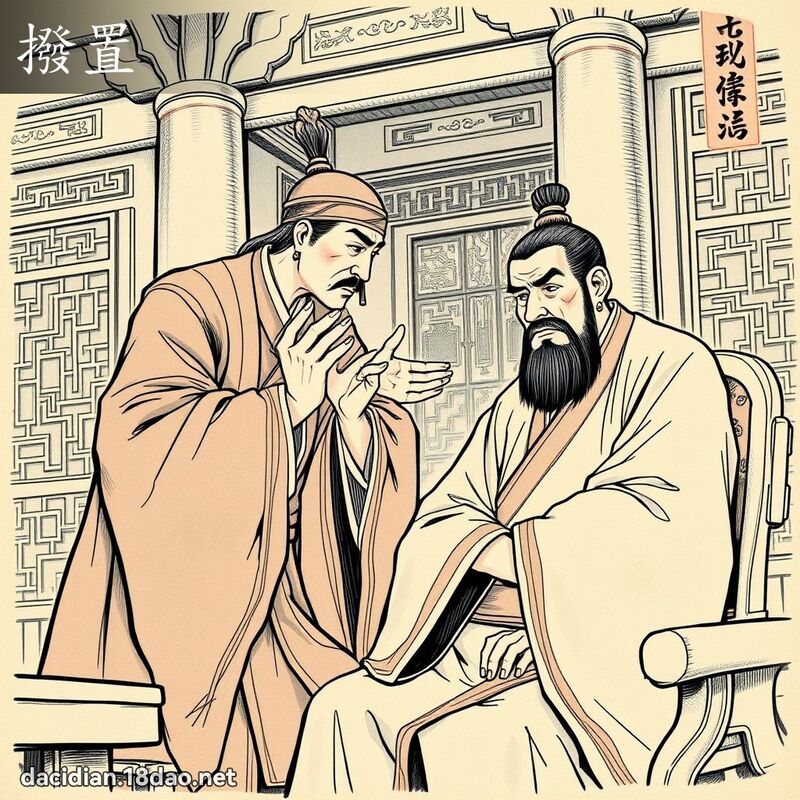 撥置 - 國語大辭典配圖
