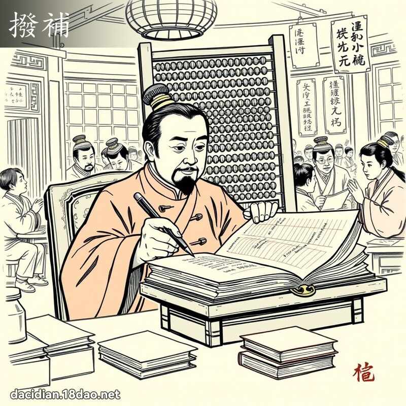 撥補 - 國語大辭典配圖