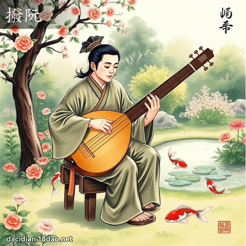 撥阮 - 國語大辭典配圖