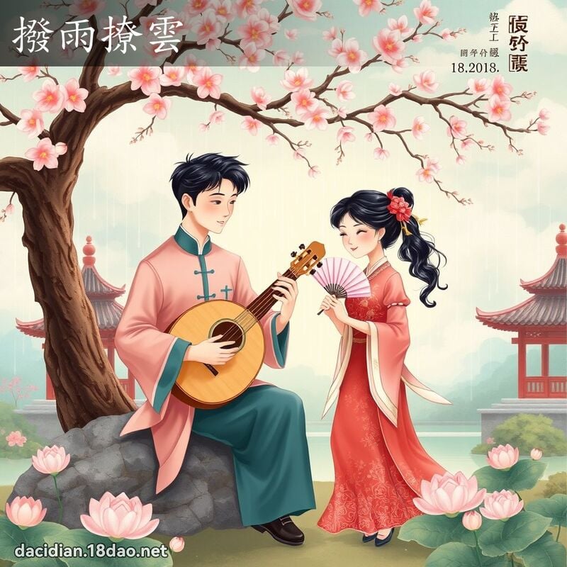 撥雨撩雲 - 國語大辭典配圖