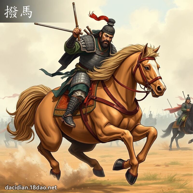 撥馬 - 國語大辭典配圖