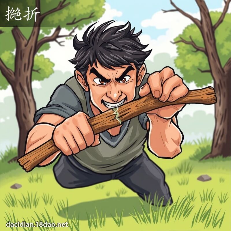 撧折 - 國語大辭典配圖