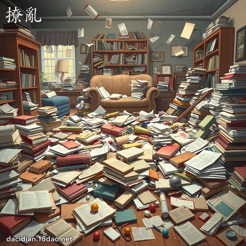 撩亂 - 國語大辭典配圖