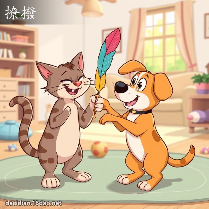 撩撥 - 國語大辭典配圖