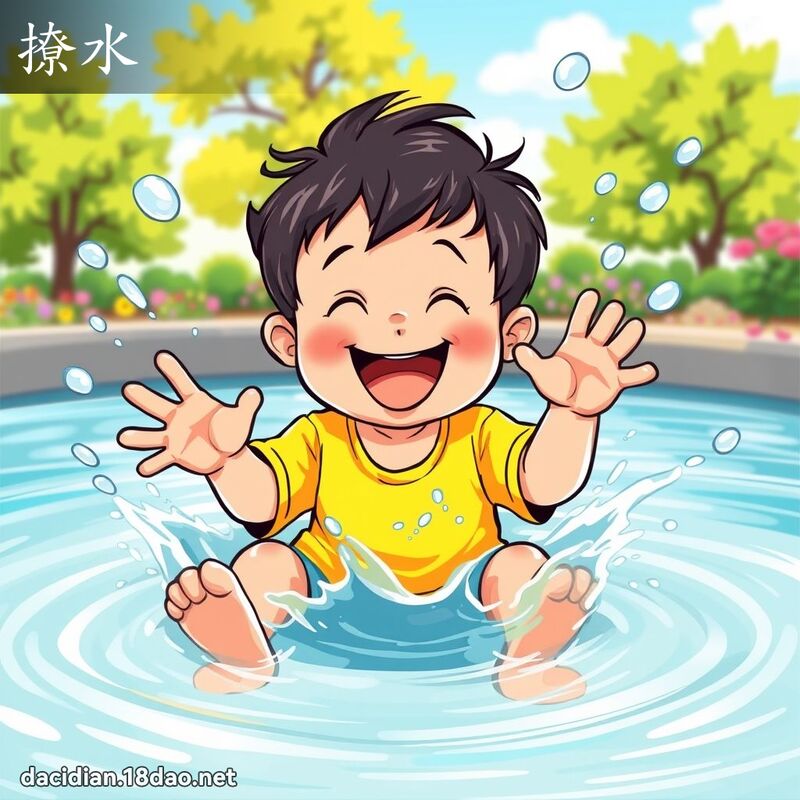撩水 - 國語大辭典配圖