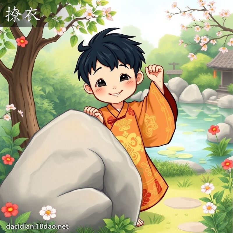 撩衣 - 國語大辭典配圖
