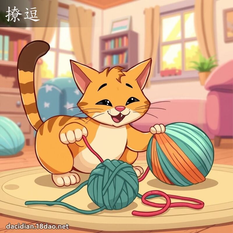 撩逗 - 國語大辭典配圖
