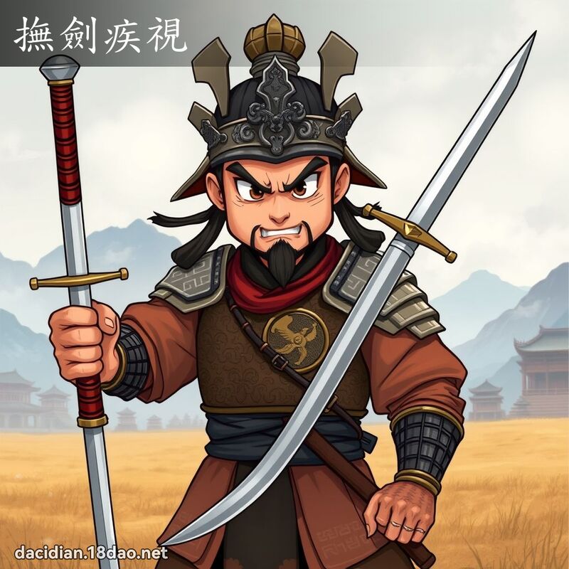 撫劍疾視 - 國語大辭典配圖