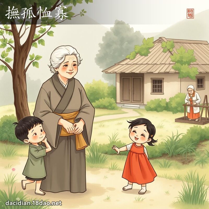 撫孤恤寡 - 國語大辭典配圖